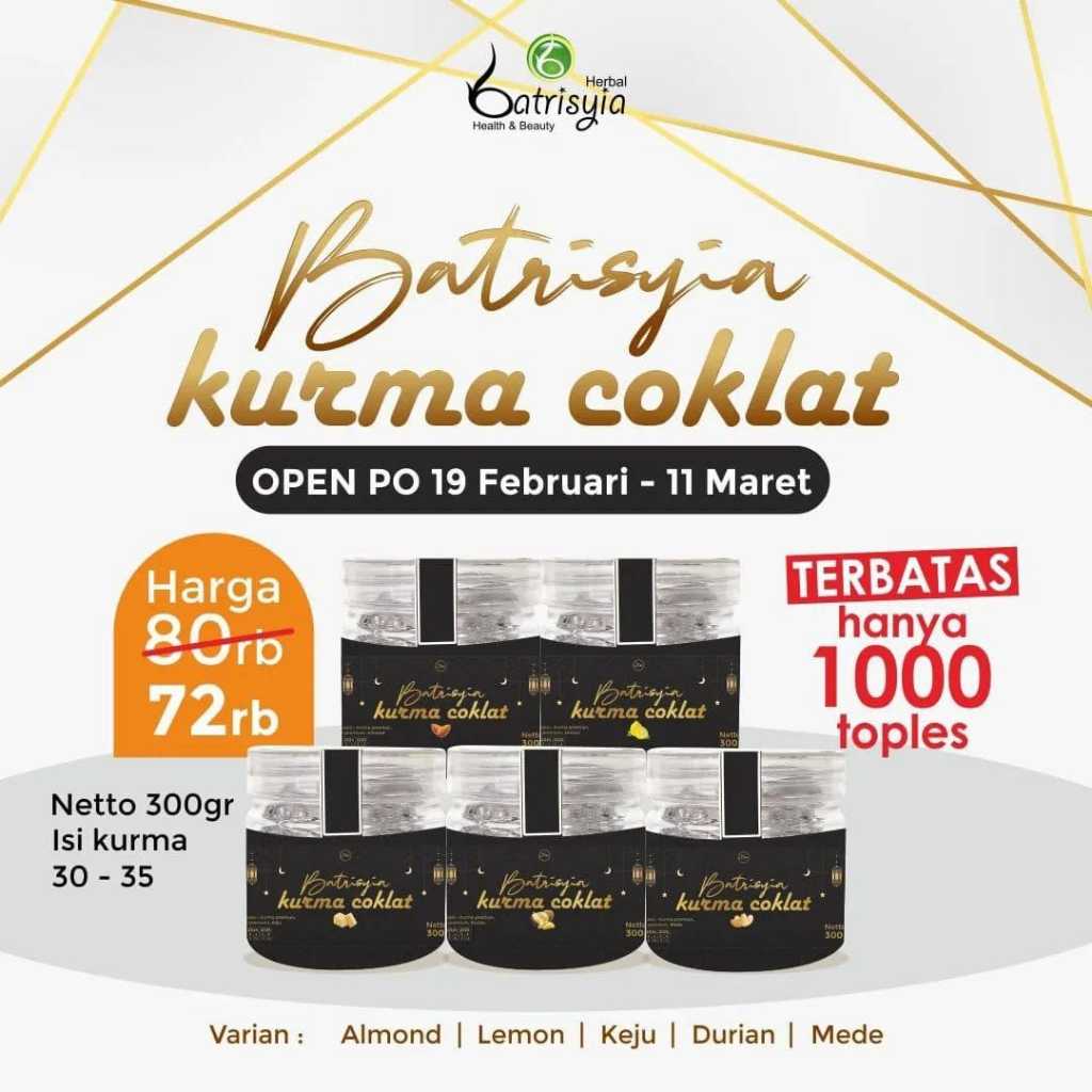 

Batrisyia Kurma Coklat kacang almod