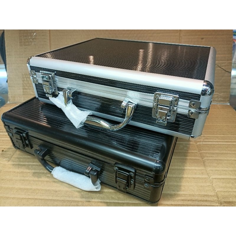 koper alumunium hitam lis putih