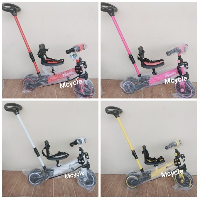 Sepeda roda tiga Balance bike FAMILY 3 in 1 F-702