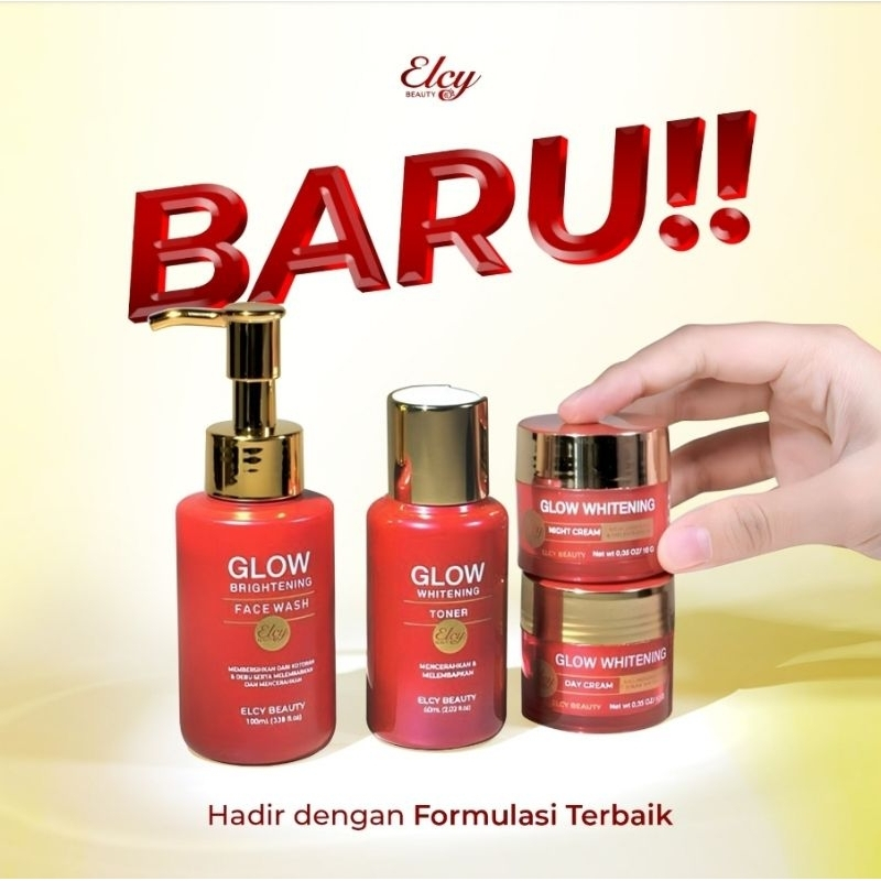 ELCY BEAUTY GLOW WHITENING BPOM NEW PACK READY STOK SIAP KIRIM- elcy beauty glowthening ori - bpom