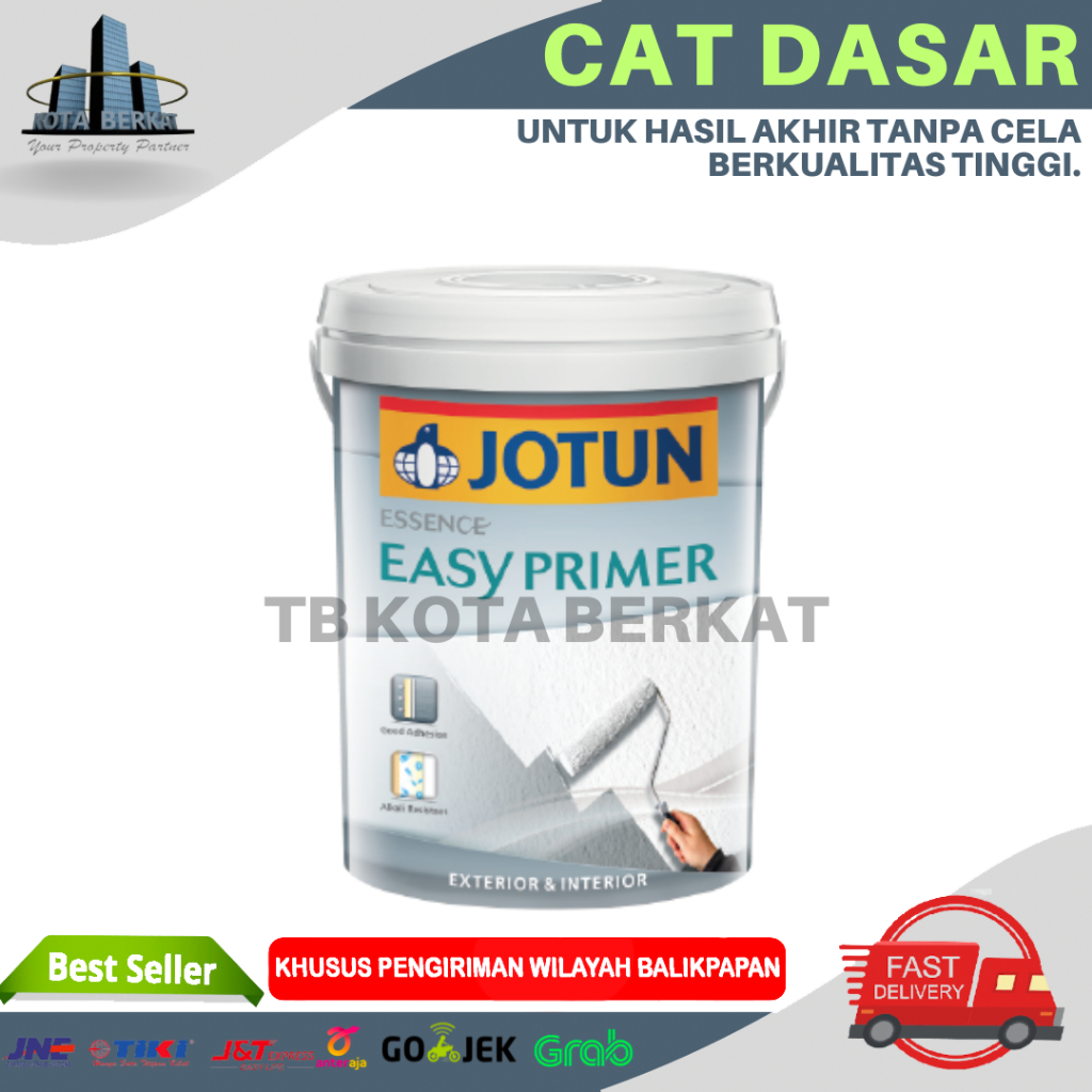 CAT DASAR JOTUN EASY PRIMER/ CAT DASAR JOTUN INTERIOR &amp; EKSTERIOR 3.5L