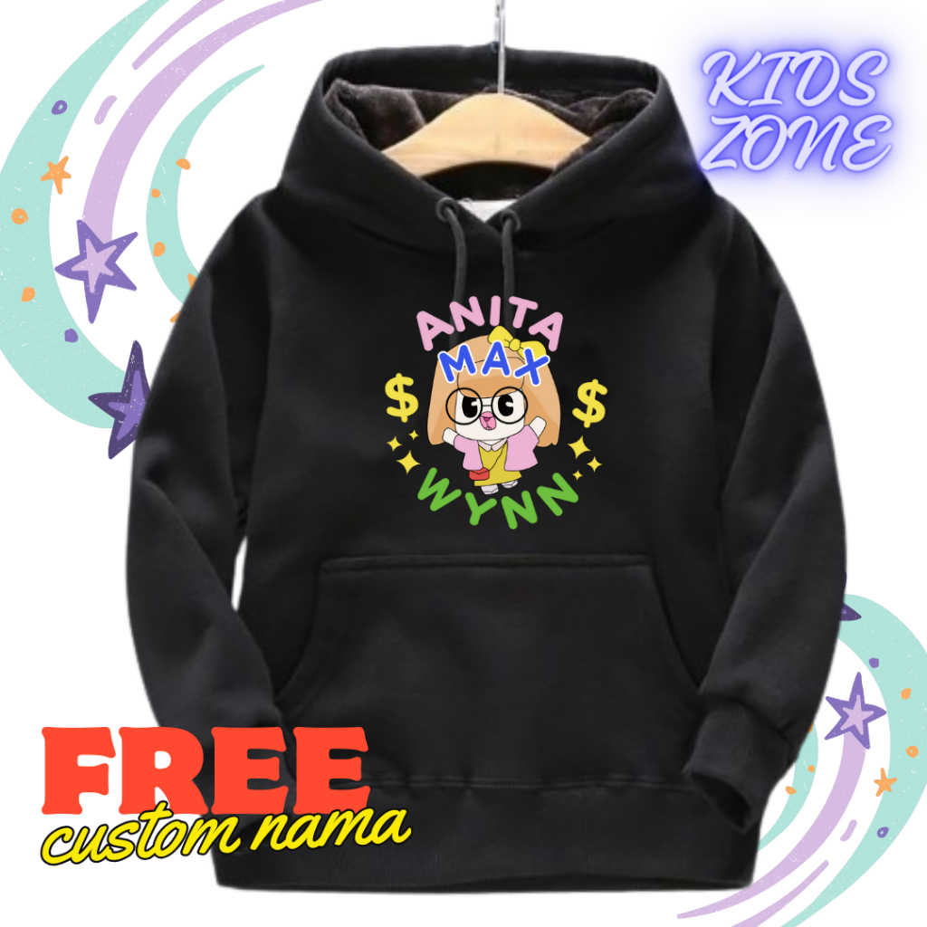SWEATER HOODIE ANAK LAKI LAKI LOGO ANITA MAX WYNN