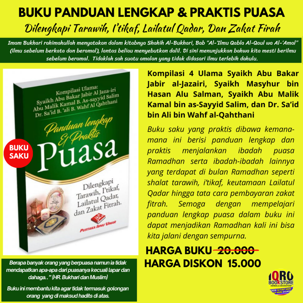 BUKU SAKU PANDUAN LENGKAP & PRAKTIS PUASA