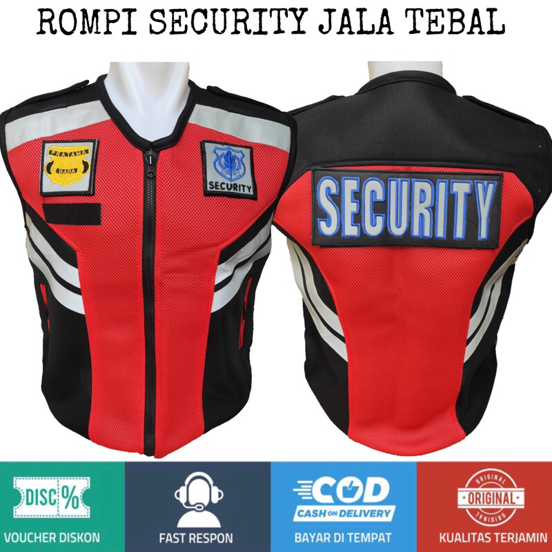 Rompi Security Bahan Double Mesh Terbaru