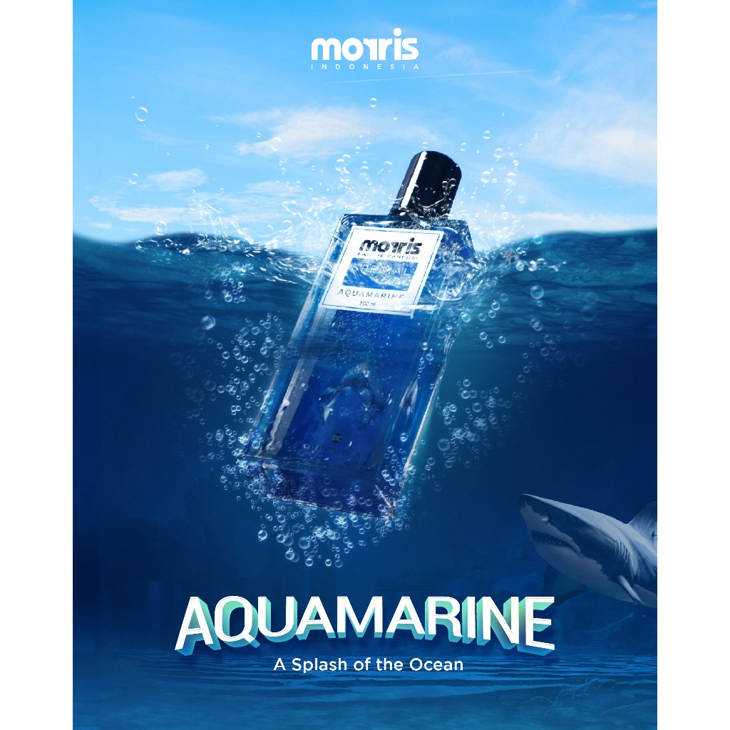 Morris Eau De Parfum Special Edition Aquamarine - Aquaman 100ml [Parfum Pria]