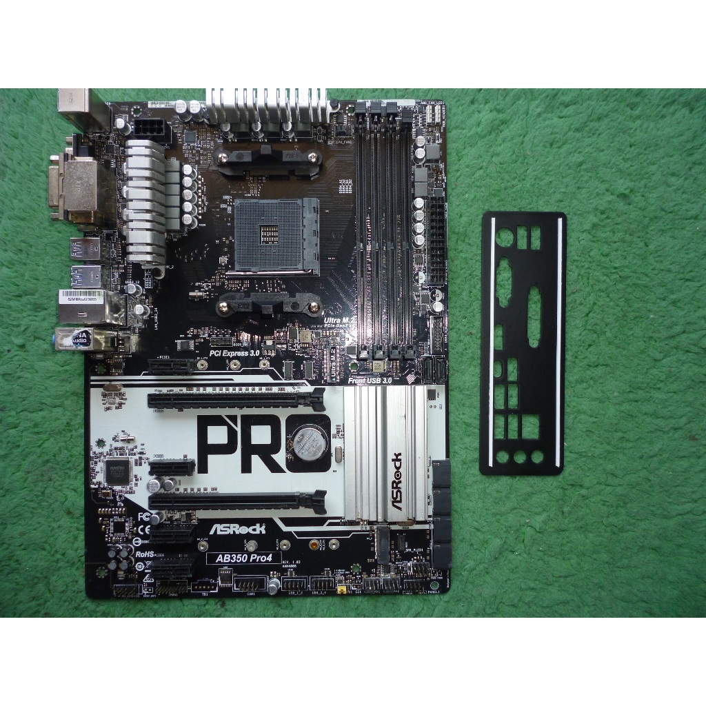 motherboard gaming AM4 ASRock AB350-PRO4 normal tested