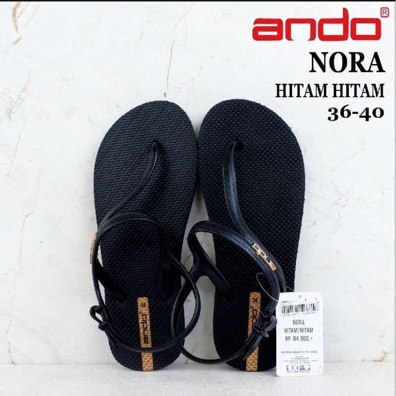 Sandal ANDO - Size 36-40 - NORA - QUEEN SPORTY - STRAPPY - Sandal Jepit Wanita