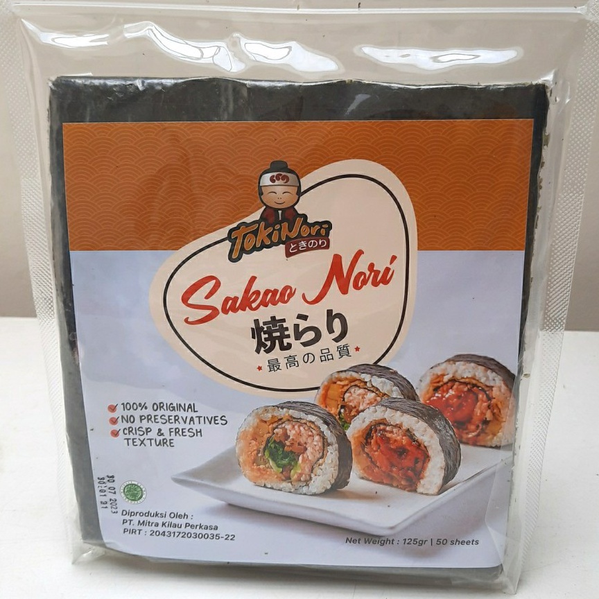 

Diskon SAKAO NORI SUSHI NORI 5 LEMBAR HALAL MUI SEAWEED RUMPUT LAUT V54