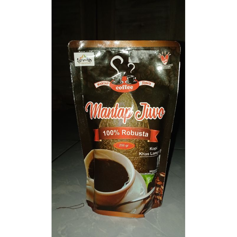 

Kopi Robusta Mantap Jiwo 100% Robusta khas Lampung