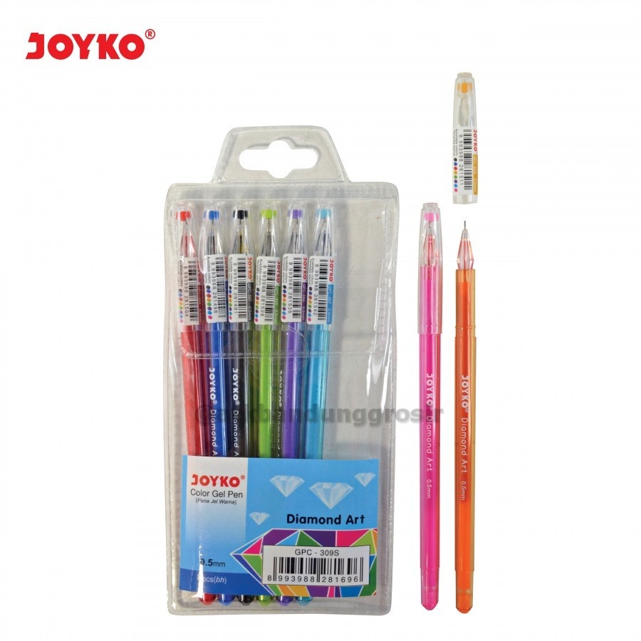 

Pulpen Gel Joyko GPC-309S Diamond 8 Warna 0.5 mm – 1 Set