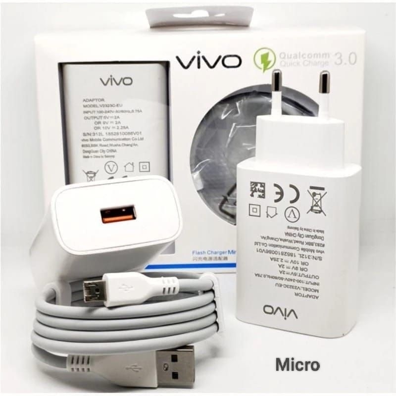 PROMO Charger Hp VIVO ORI Y17 / Y12 / Y15 / Y20 Micro USB Fast Charging