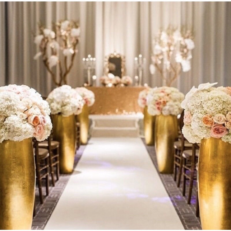 POT BUNGA DEKORASI PERNIKAHAN