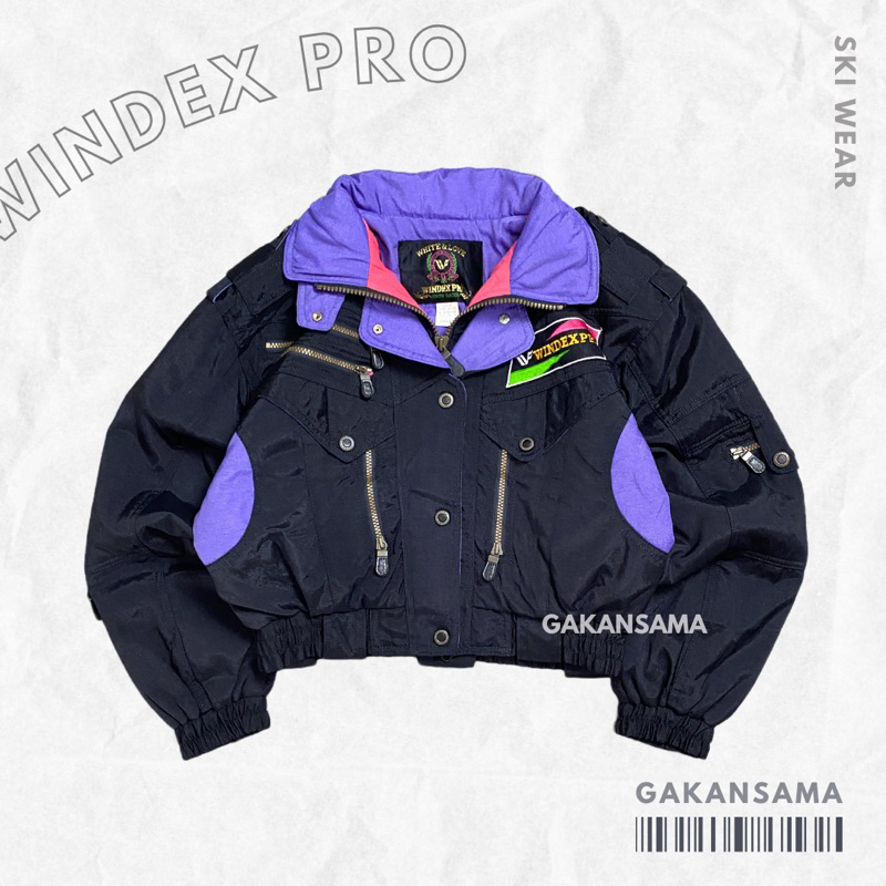 JAKET VINTAGE CROP RACING WINDEX PRO