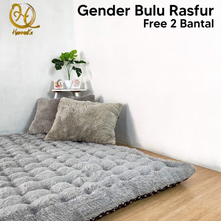 ART X22A Kasur Lantai  Kasur Cimol  Kasur Bulu Rasfur  Free 2 Bantal
