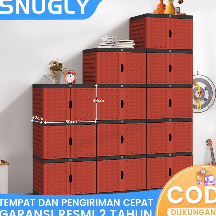 Pasti Untung Snugly Mengunci loker plastiklemari plastik susunLemari Plastik PakaianLEMARI PAKAIAN M