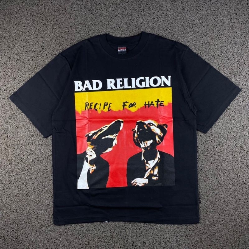 Kaos Baju T-shirt Bad Religion Recipe For Hate T-shirt Vintage Oversize