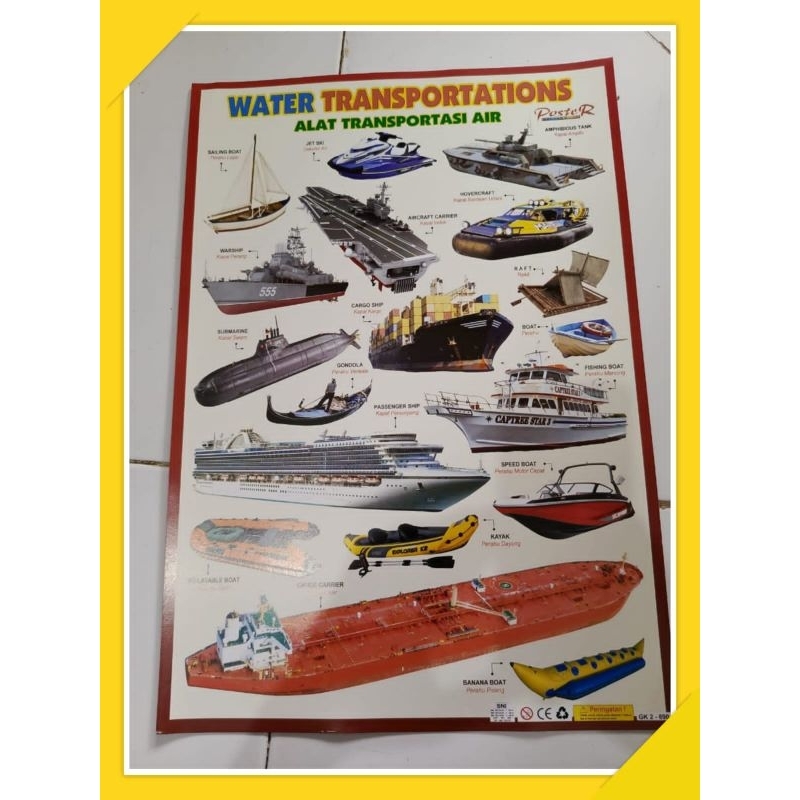 Poster Alat Transportasi Air