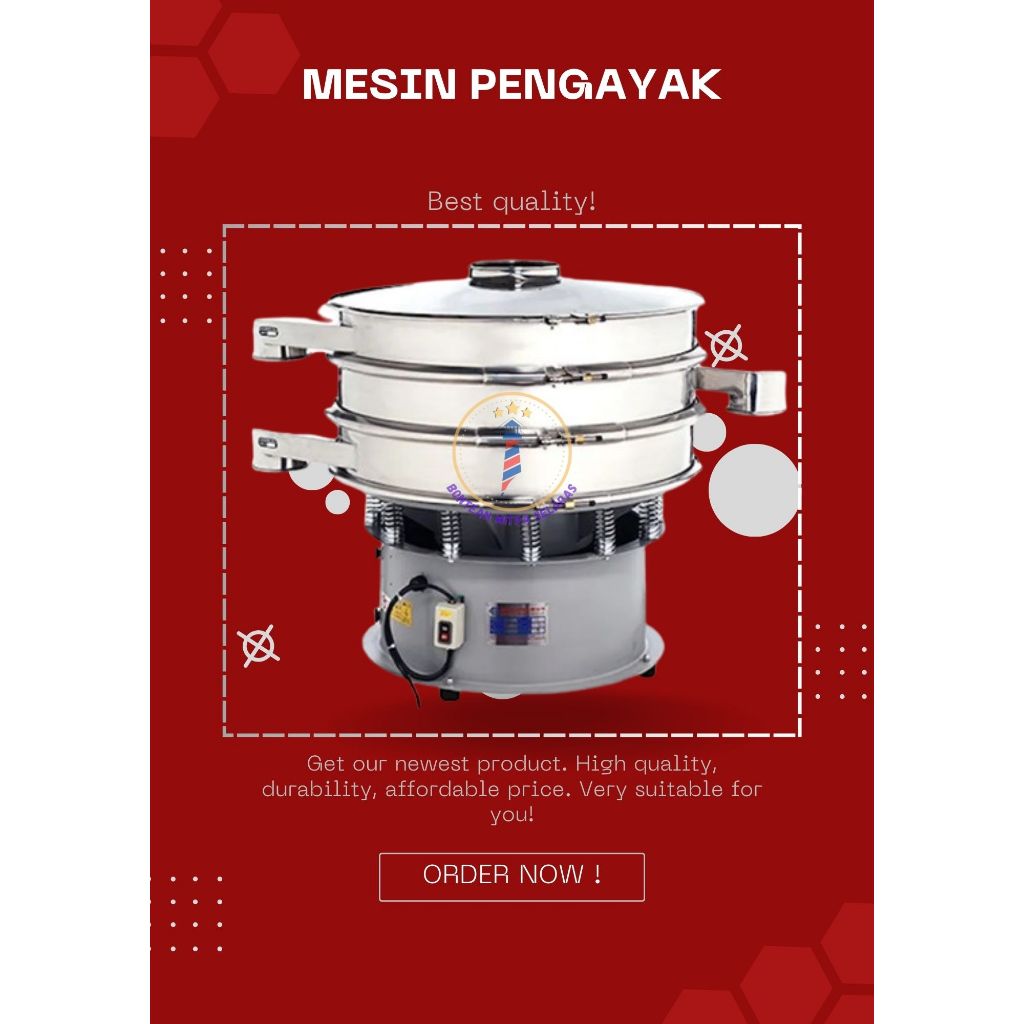 Mesin Pengayak tepung - Mesin Electric Vibro Separator