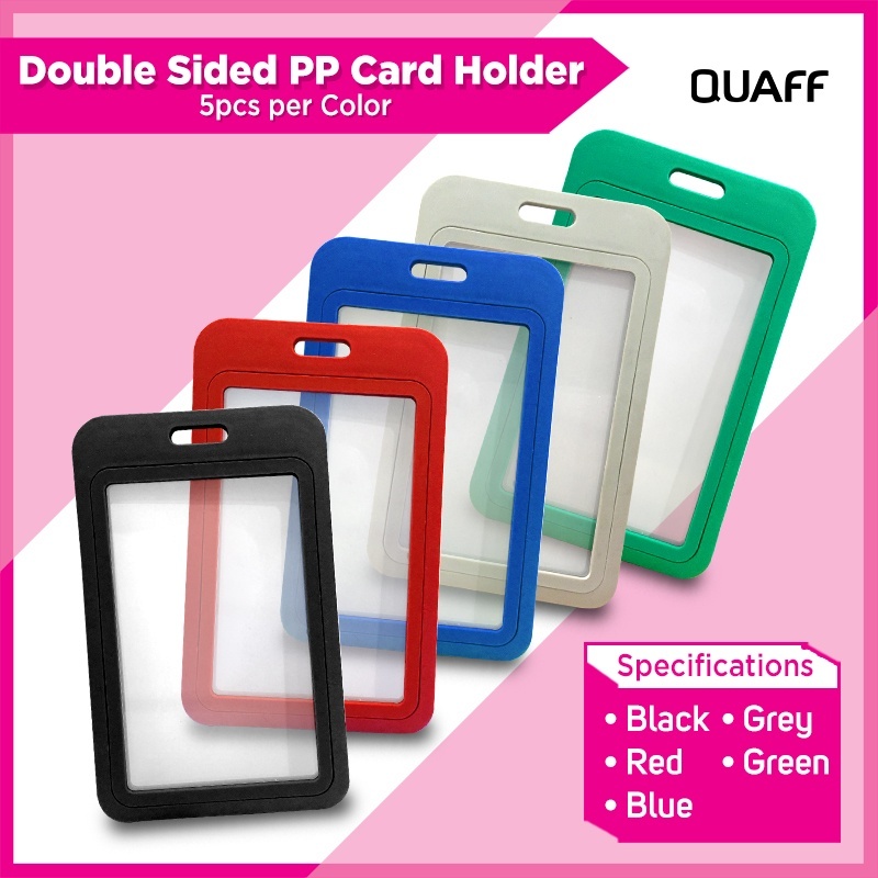 

Double Side PP Card Holder C-104V/Gantungan Kartu Id Card