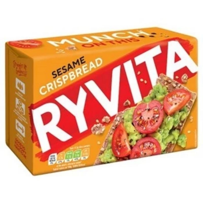 

GOURMET FULL GRAIN CLASSIC Ryvita Dark Rye Sesame Crispbread Biscuit Biskuit Crackers