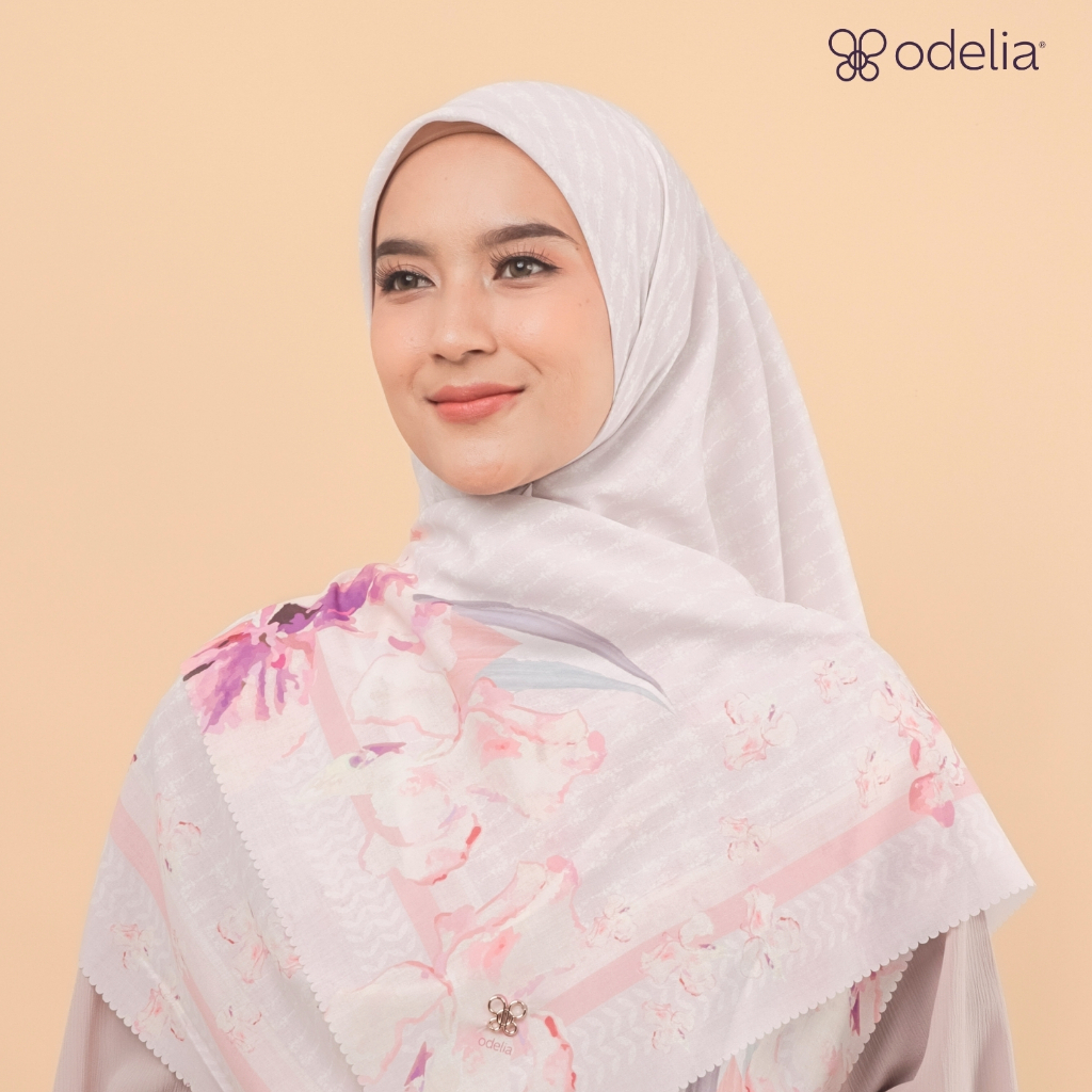 Odelia - Sausan scarf syari 120 x 120 | Hijab segi empat syari