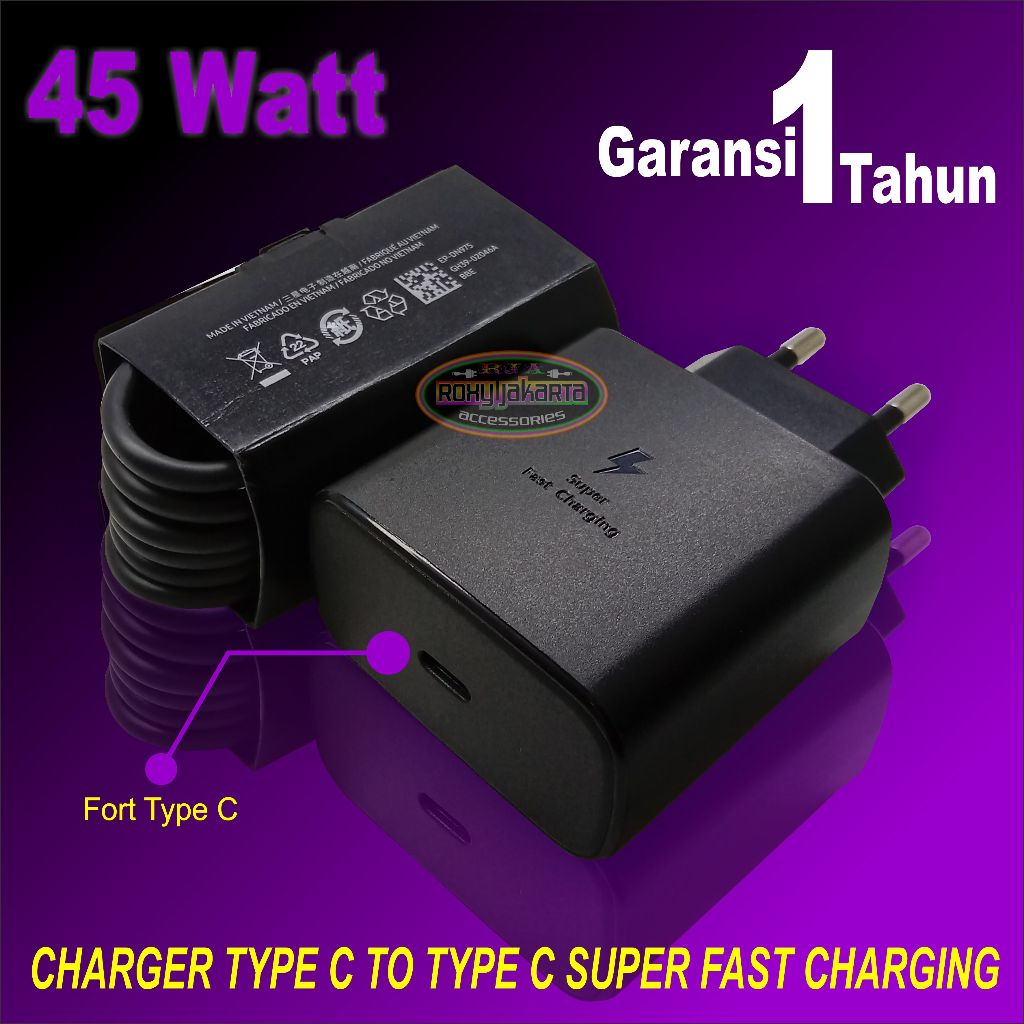 Charger Samsung Galaxy S22+ S22 Ulltra S23 S23+ S23 Ultra Tab S8 Tab S8+ Tab S8 Ultra Original 100% 