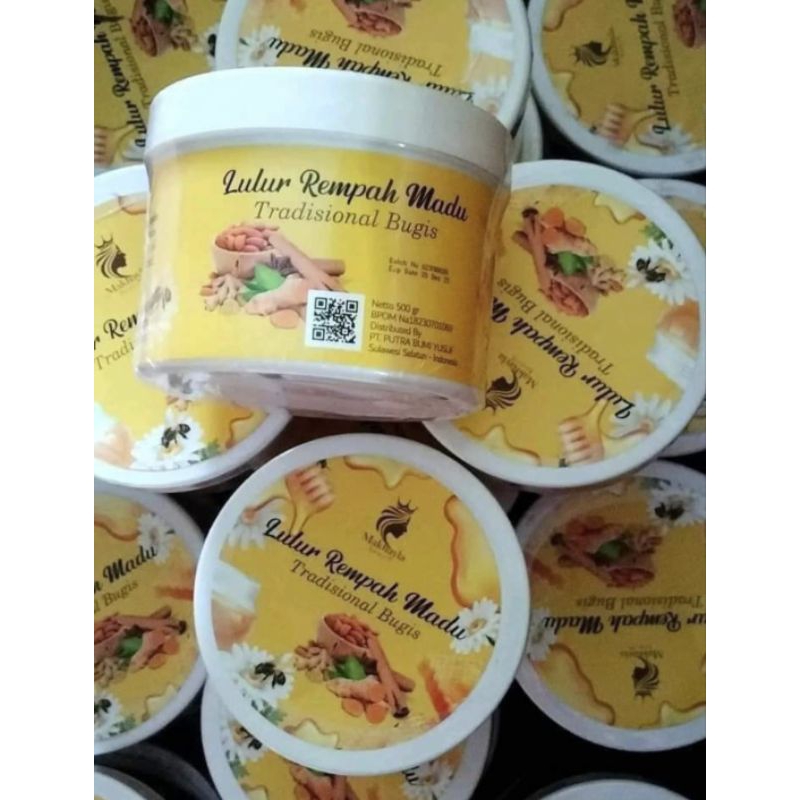 LULUR REMPAH MADU KHAS BUGIS ISI JUMBO ORIGINAL BPOM