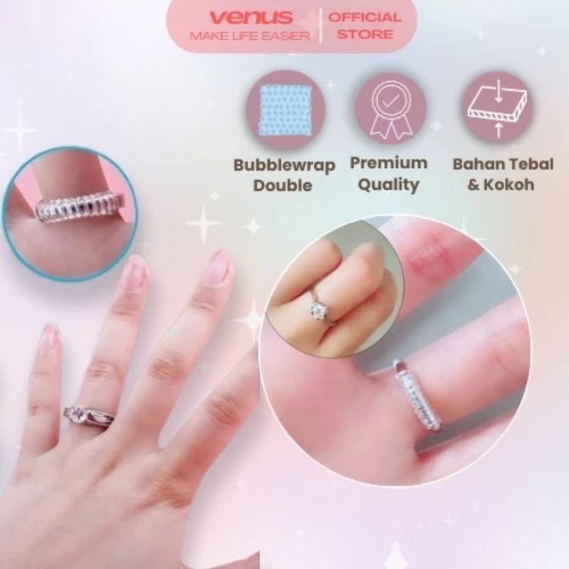 Alat Pengganjal Cincin Spiral | Ring Adjuster Silikon | Pengganjal Cincin Kebesaran Anti Longgar