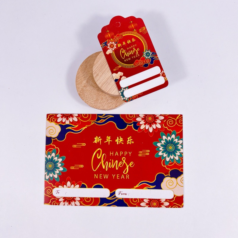 Annora Kartu Imlek + Tag Imlek / Chinese New year card + chinese new year tag / cny card cny tag