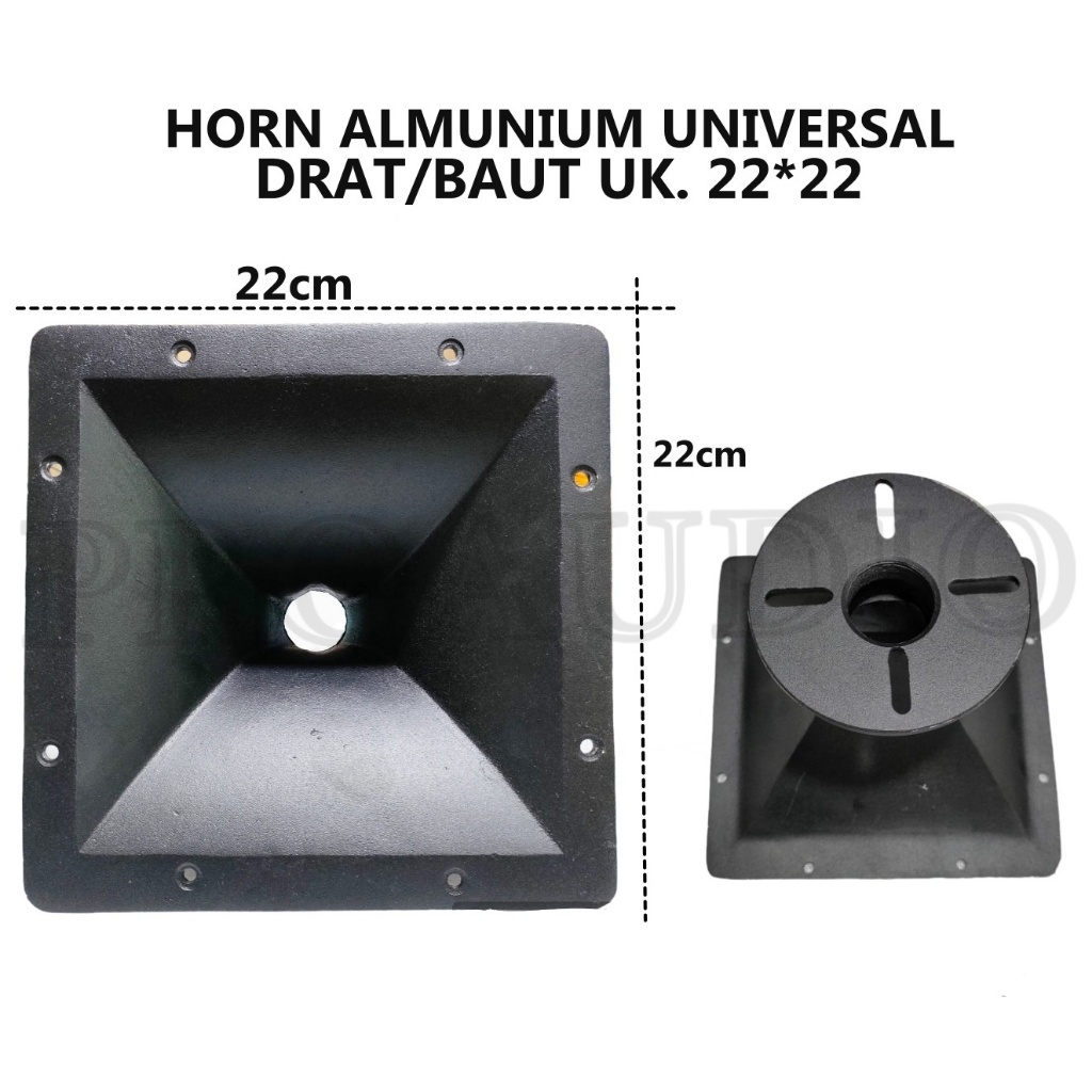 HORN TWEETER BESI DIRAL 22X22 CORONG COR ALUMINIUM 22 X 22 LUBANG DRAT