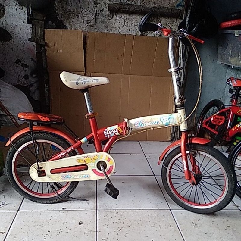 SEPEDA LIPAT 16in COCOK BUAT ANAK 5-10THN BEKAS OK..