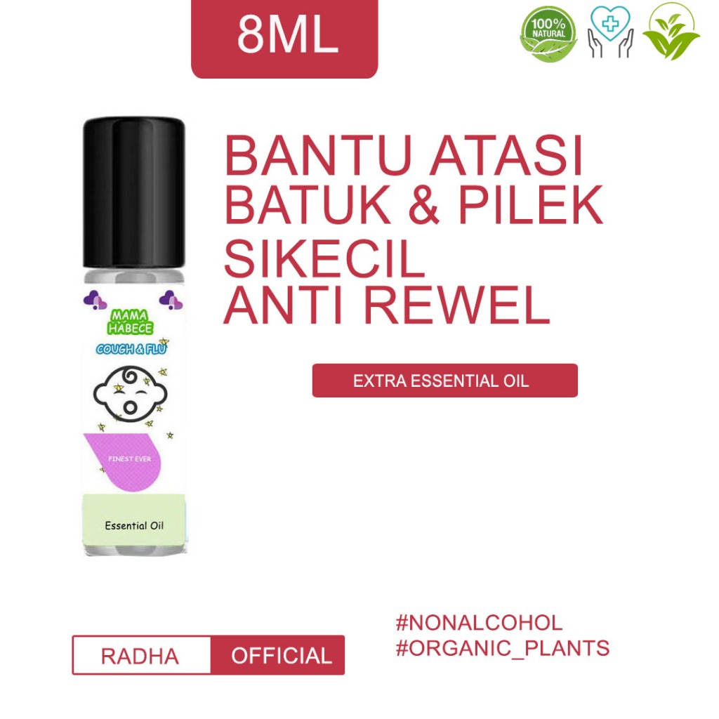 Baby Oil Cough N Flu Dan Batuk Bayi Minyak Bayi Essential Oil Cough n Flu Baby obat batuk pilek bayi