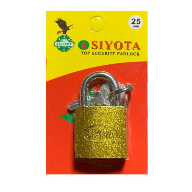 Gembok kecil kuning ukuran 25mm untuk tas / kunci koper