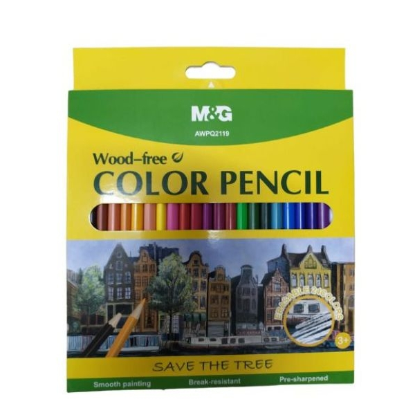 

Pensil Warna M&G Color Pencil Woodfree Set 24 Warna AWPQ2119