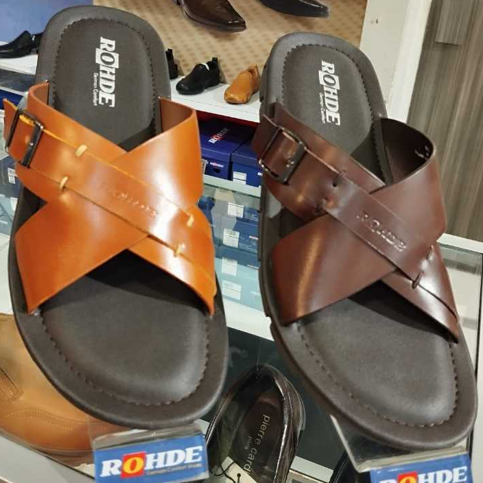 Rohde 6812 Sandal Pria Warna Tan dan Coffee