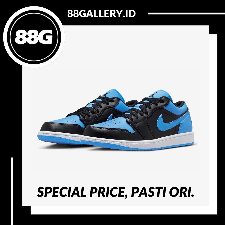 Air Jordan 1 Low Black University Blue