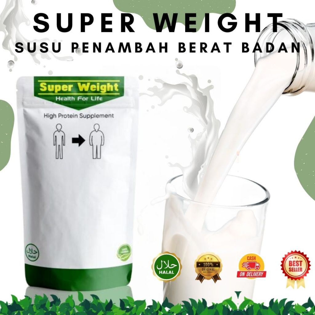SUPER WEIGHT PENGGEMUK BADAN / MENAMBAH MASSA OTOT / SUSU PENAMBAH NUTRISI