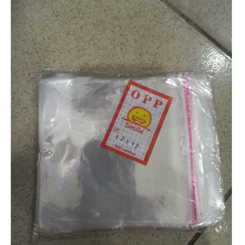 

12X12 CM PLASTIK OPP (SEAL/LEM) TEBAL 20 MIC ASLI / PLASTIK KEMASAN MAKANAN / PLASTIK ROTI DONAT KUE / PLASTIK PACKING