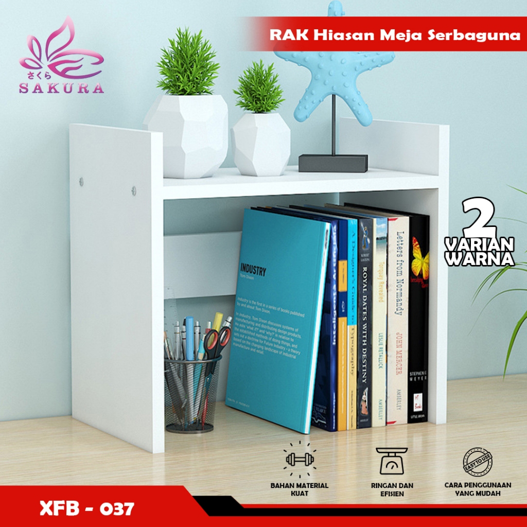 Rak Buku Desktop Rak Meja Kantor Rak Buku Multi Lapis Rak Penyimpanan Meja - SOSOYO