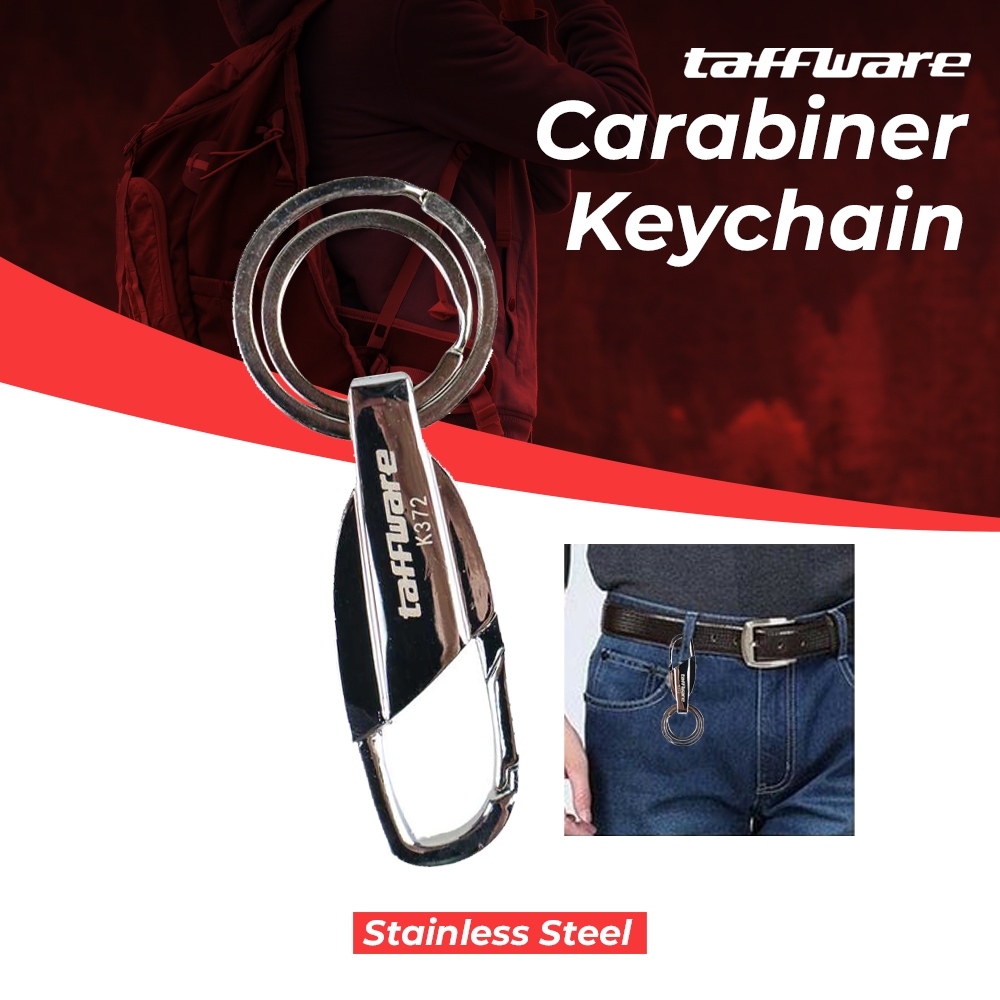 Gantungan Kunci Carabiner Keychain Stainless Steel Mini Fleksibel