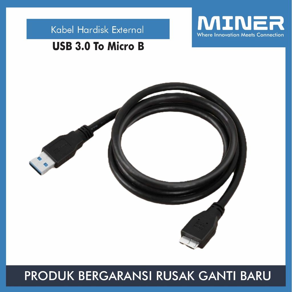 MINER Kabel External Hardisk USB 3.0 to Micro B