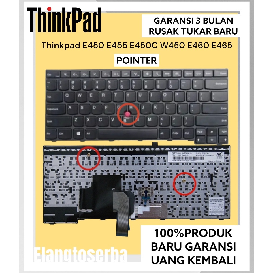 Keyboard Lenovo Thinkpad E450 E455 E450c W450 T450
