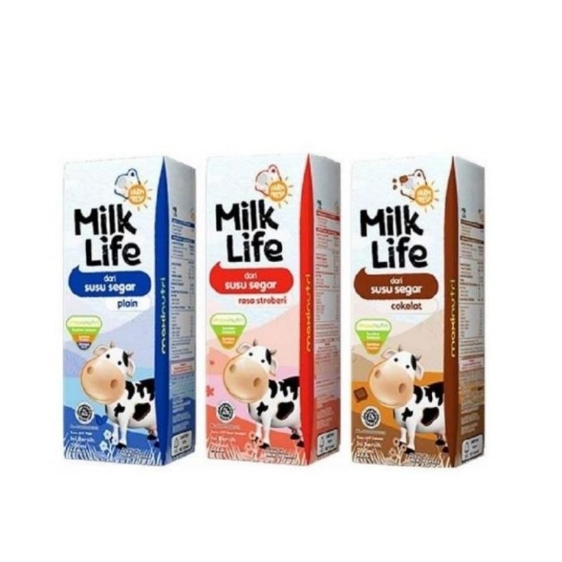 

Milk Life UHT 200 ml (24 pcs) Susu Milklife