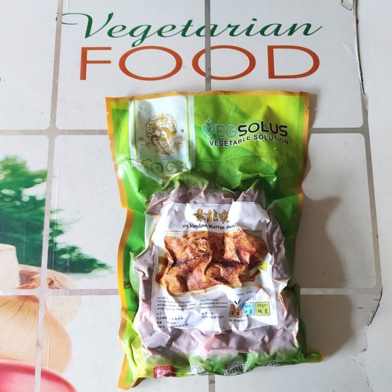 

VG. RENDANG MUTTON ANALOG, 450, (FROZEN FOOD), VEGSOLUS