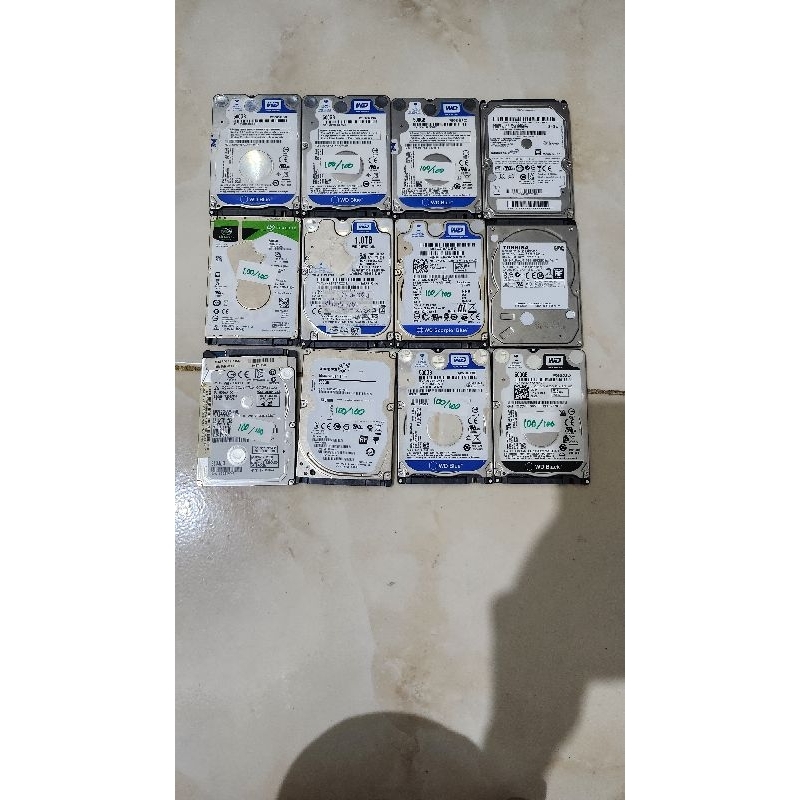 Hardisk Laptop 2.5 Inch Merk Seagate, Toshiba, WD, 160GB, 320GB, 500GB, 1TB Bekas Murah