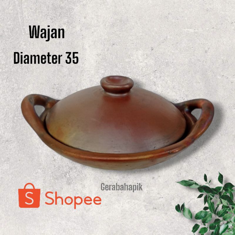 Wajan Tanah Liat // Wajan Besar Ukuran l 35 t 9