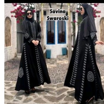 abaya Hitam gamis arab busana muslim wanita fashion muslim gamis turkey dubai savina