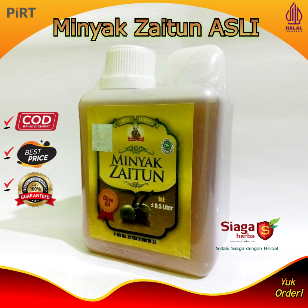 

Al-Ghuroba Minyak Zaitun Olive Oil Herbal Kolesterol, Sehat Jantung, Gula Darah, Antioksidan, 500ml