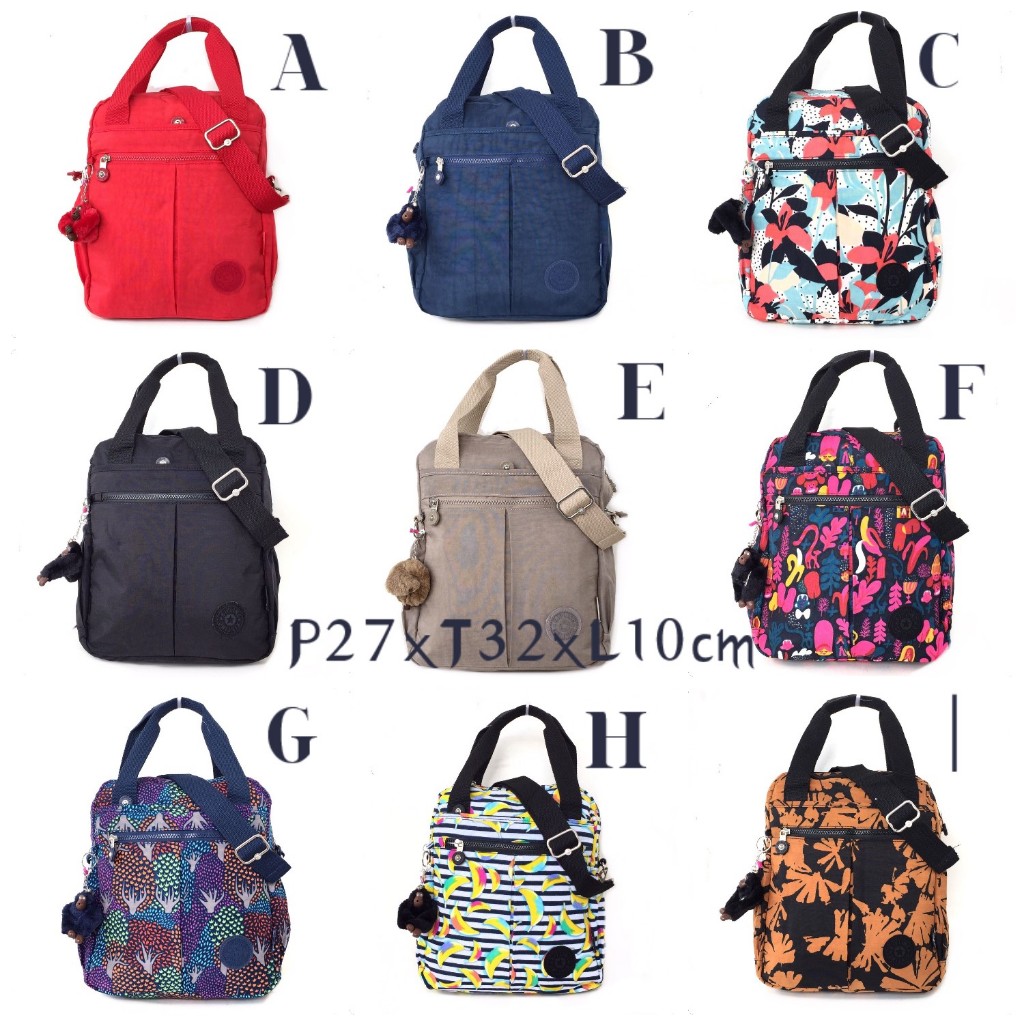 Tas 3 Fungsi 3in1 Kipling Tuscany Pundak Selempang Ransel  Medium Tas Jalan Wanita Perempuan Remaja 