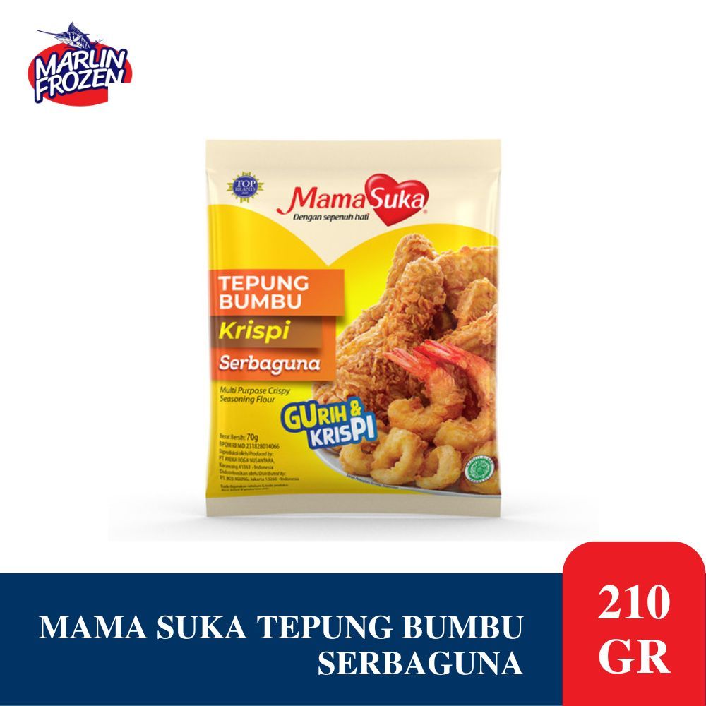 

Mamasuka Tepung Bumbu Krispi Serbaguna 210 Gr / Tepung Bumbu Krispi Serbaguna Mama Suka